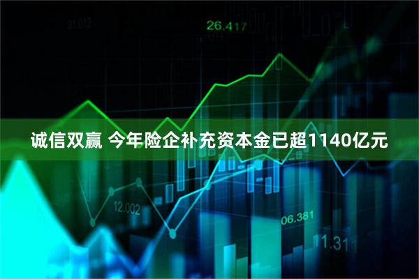 诚信双赢 今年险企补充资本金已超1140亿元